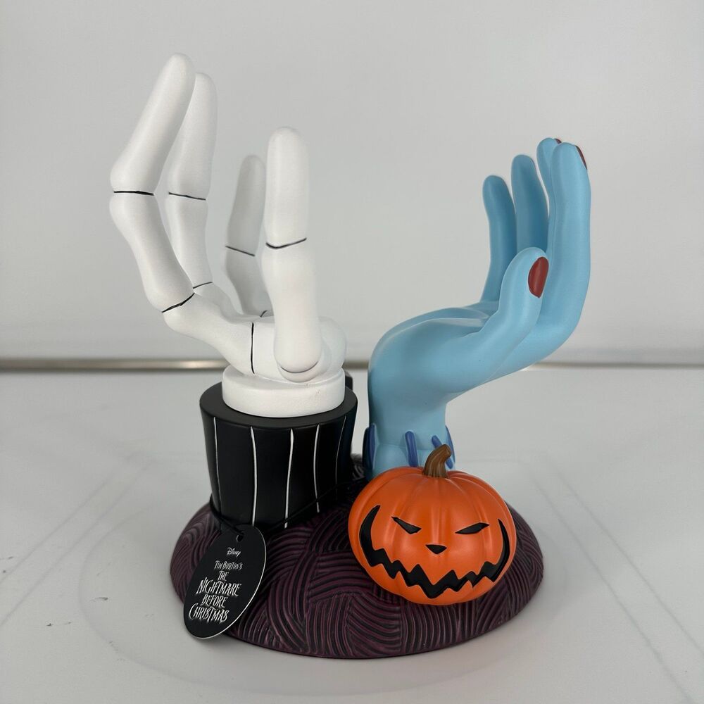 Bath & Body Works Nightmare Before Christmas Jack & Sally Hands Candle Holder